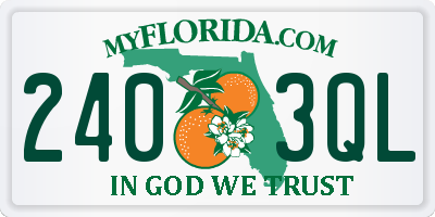 FL license plate 2403QL