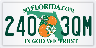 FL license plate 2403QM