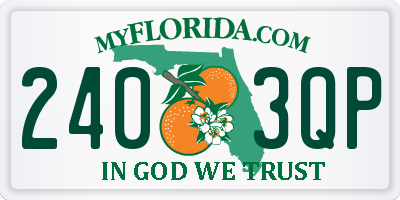 FL license plate 2403QP