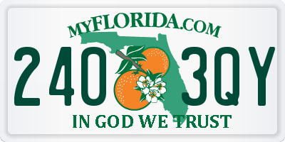 FL license plate 2403QY