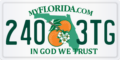 FL license plate 2403TG