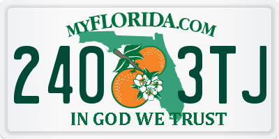FL license plate 2403TJ