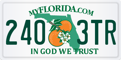 FL license plate 2403TR