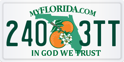 FL license plate 2403TT