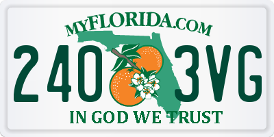 FL license plate 2403VG