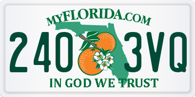 FL license plate 2403VQ