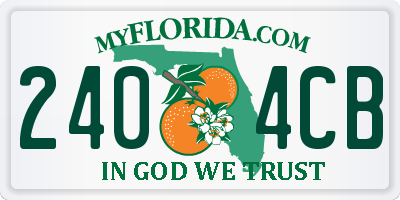 FL license plate 2404CB