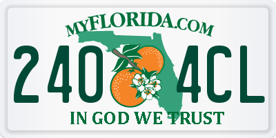 FL license plate 2404CL