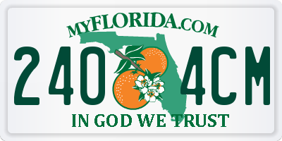 FL license plate 2404CM