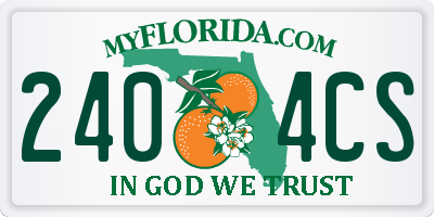 FL license plate 2404CS