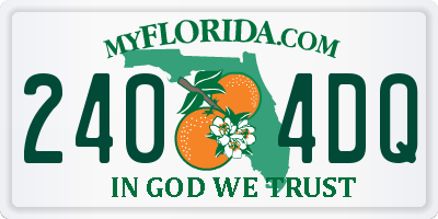 FL license plate 2404DQ