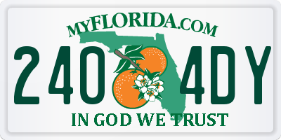 FL license plate 2404DY