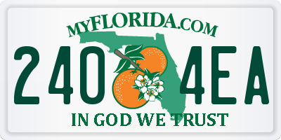 FL license plate 2404EA
