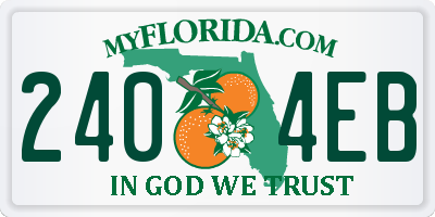 FL license plate 2404EB