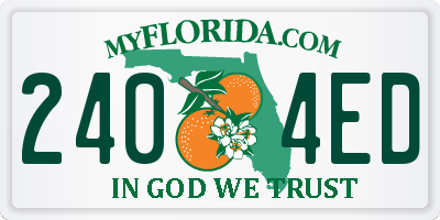 FL license plate 2404ED