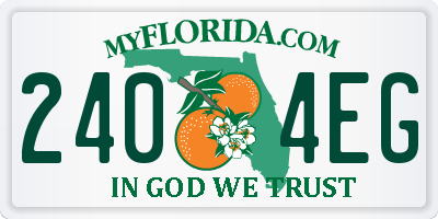 FL license plate 2404EG