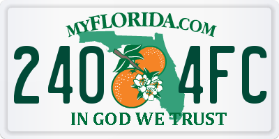 FL license plate 2404FC