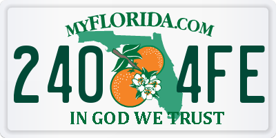 FL license plate 2404FE