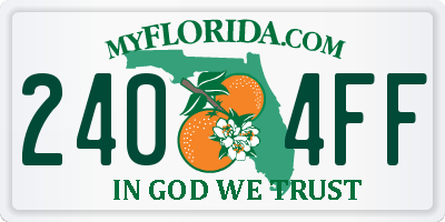FL license plate 2404FF