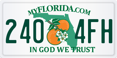 FL license plate 2404FH