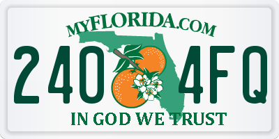 FL license plate 2404FQ