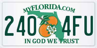 FL license plate 2404FU