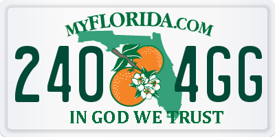 FL license plate 2404GG