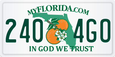 FL license plate 2404GO