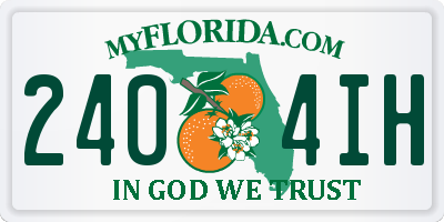 FL license plate 2404IH