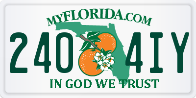 FL license plate 2404IY