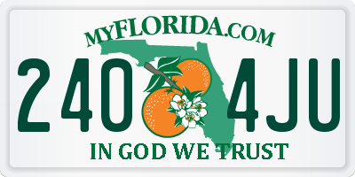 FL license plate 2404JU