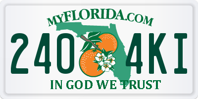 FL license plate 2404KI