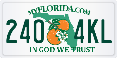 FL license plate 2404KL