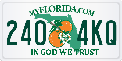 FL license plate 2404KQ