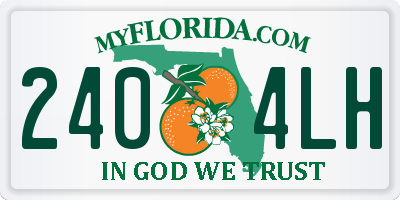 FL license plate 2404LH