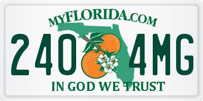 FL license plate 2404MG
