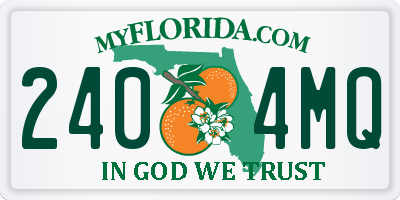 FL license plate 2404MQ