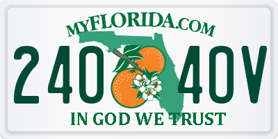 FL license plate 2404OV