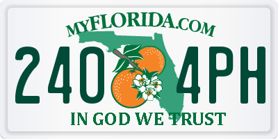 FL license plate 2404PH