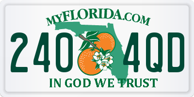 FL license plate 2404QD