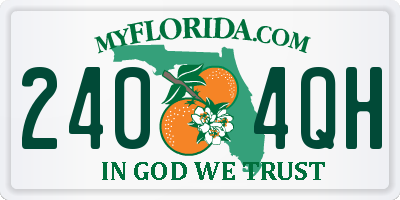 FL license plate 2404QH