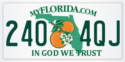 FL license plate 2404QJ