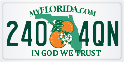 FL license plate 2404QN