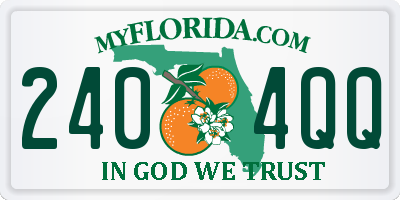 FL license plate 2404QQ