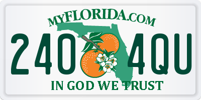 FL license plate 2404QU