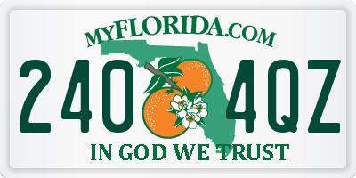 FL license plate 2404QZ