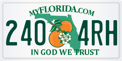 FL license plate 2404RH