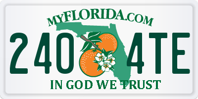 FL license plate 2404TE