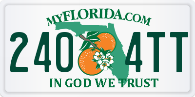 FL license plate 2404TT