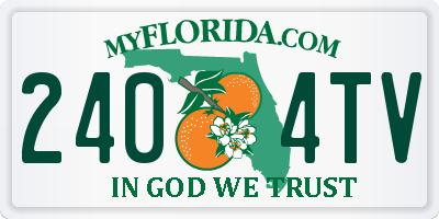 FL license plate 2404TV
